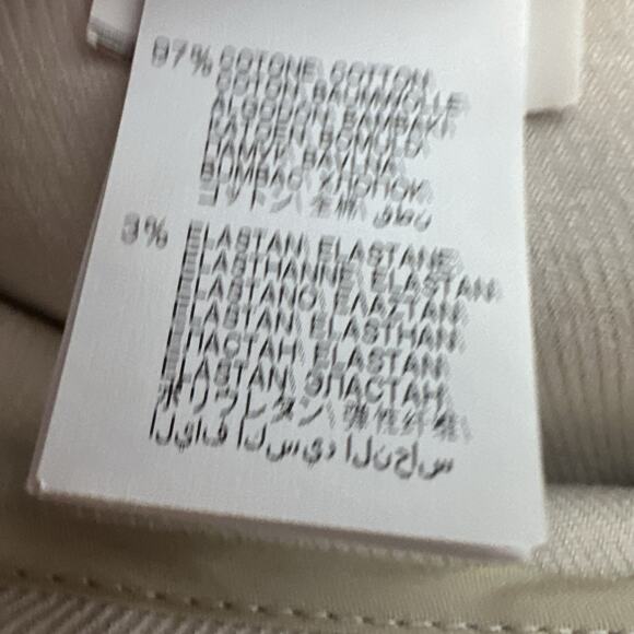 Brunello Cucinelli Pants Womens 2 Ivory Career Office Straight Designer Blingy - Picture 9 of 15